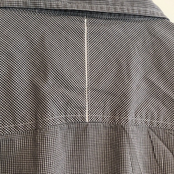 Maviamerika button down dress shirt men’s XXL Black and grey plaid pattern - Picture 6 of 7